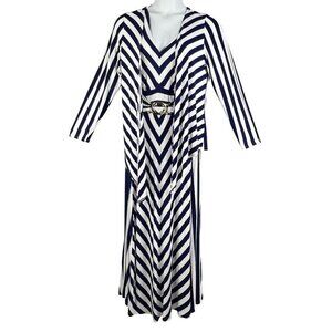Liz Lange NWT Womens Maxi Dress L Buckle Cover-Up XL Stretch Cruise Day To Night